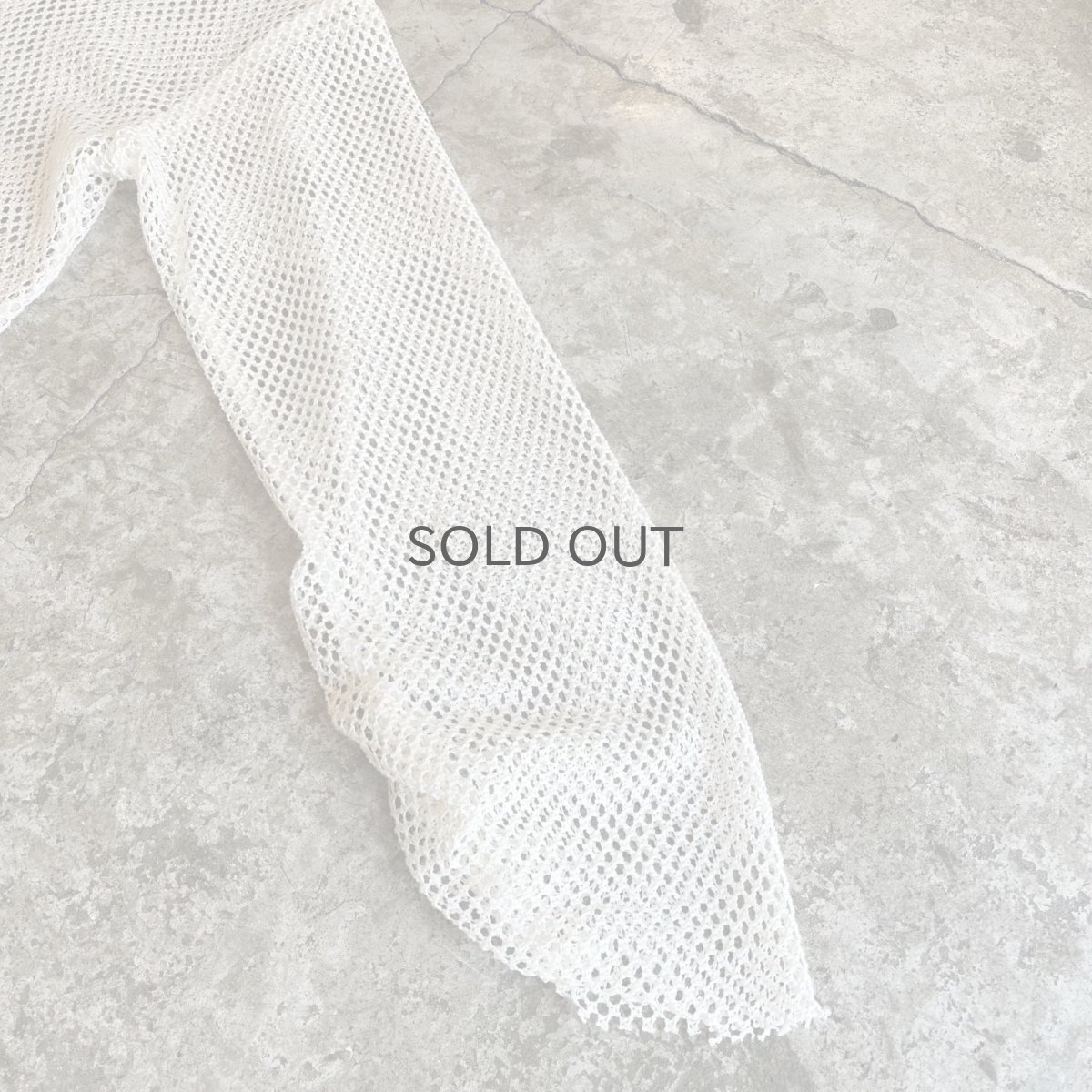 画像7: DOUBLE RIBBON DESIGN MESH SHORT L/S CARDIGAN  / Ladies M (7)