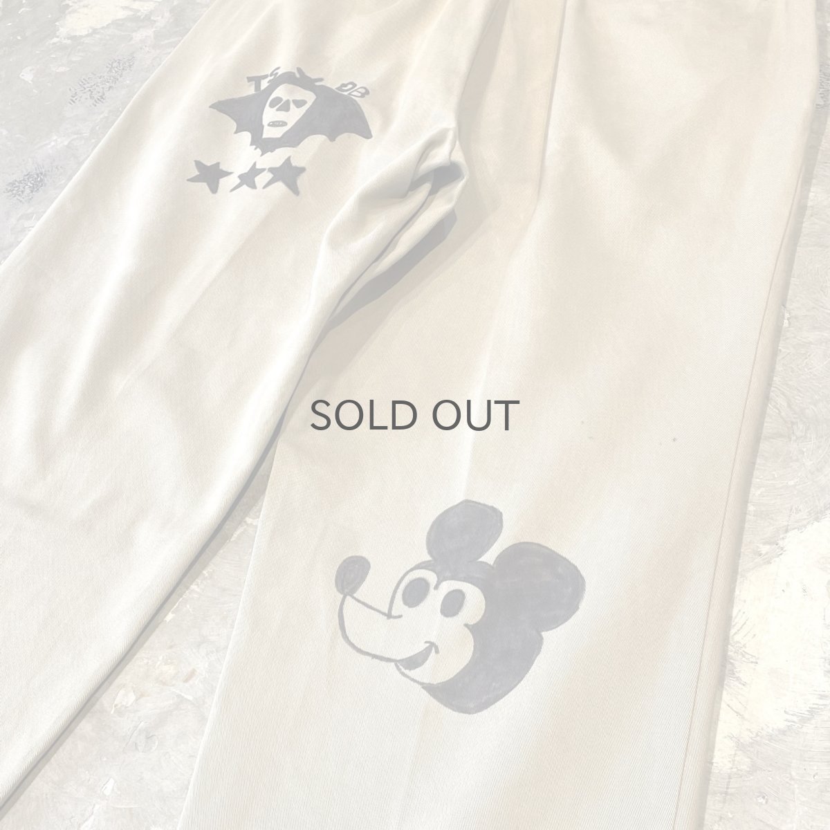 画像10: ART GRAPHIC HAND PAINTED PATTERN CHINO PANTS / W31 (10)