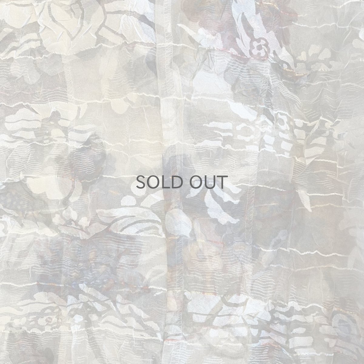 画像10: FLOWER ALL OVER PATTERN SHEER SHORT DESIGN JACKET / Ladies M (10)