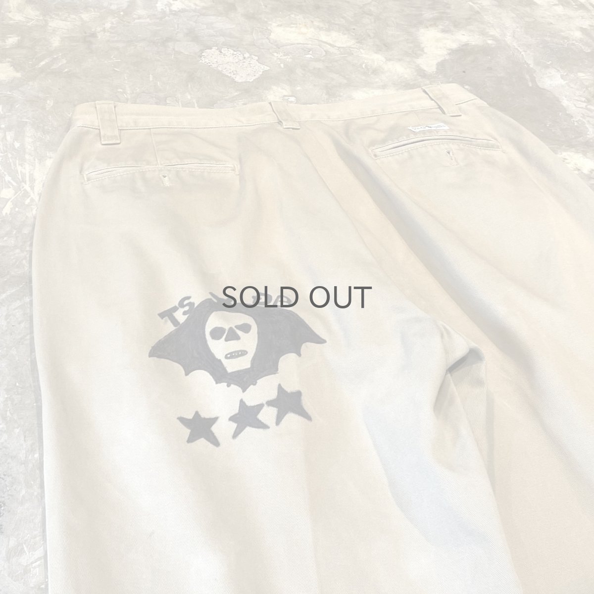 画像9: ART GRAPHIC HAND PAINTED PATTERN CHINO PANTS / W31 (9)