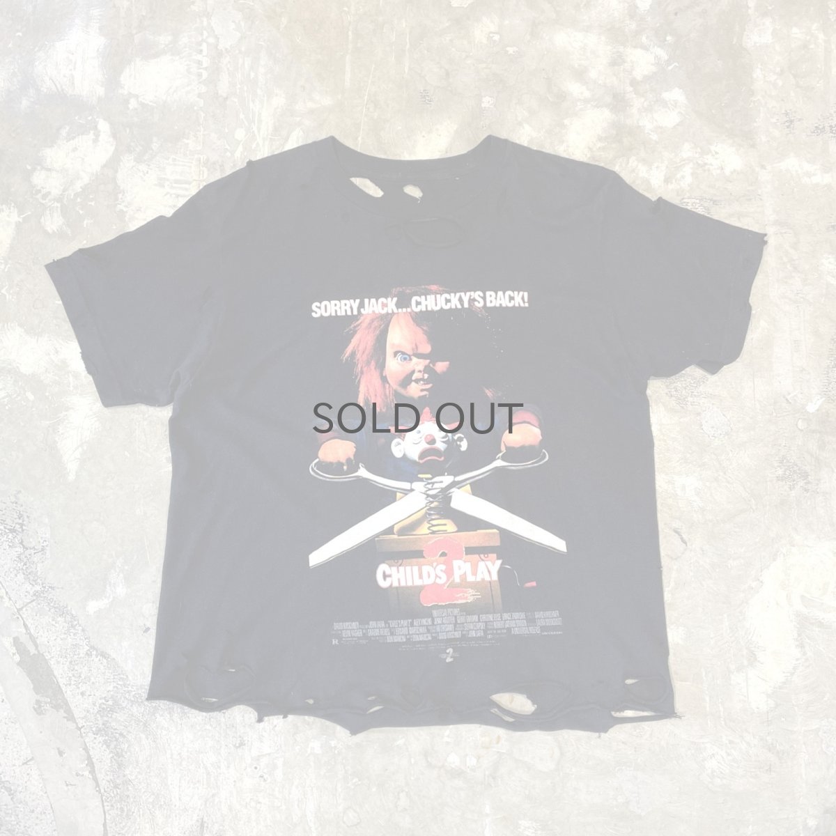 画像1: "CHILD'S PLAY2" CRASH DAMAGE S/S TEE / Mens M (1)