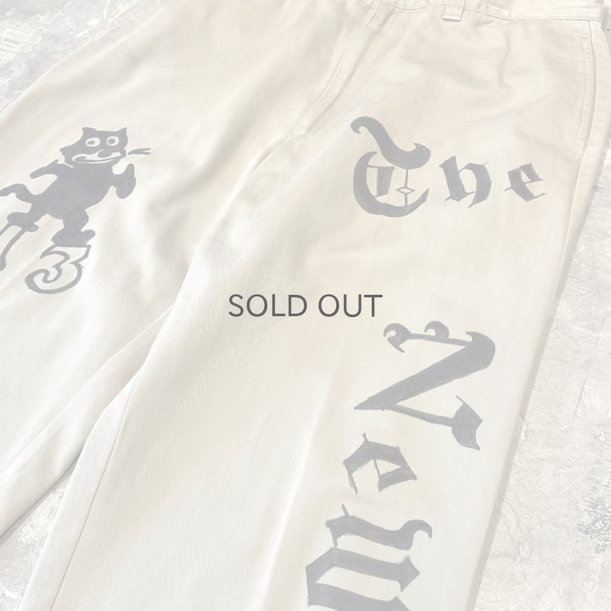 画像4: ART GRAPHIC HAND PAINTED PATTERN CHINO PANTS / W31 (4)