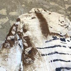 画像9: ALL OVER GRAPHIC PATTERN SHEER L/S SHIRT / Mens L(S~M) (9)