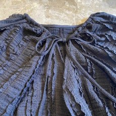 画像4: ALL OVER STRIPE FRILL RIBBON CARDIGAN / Ladies M (4)