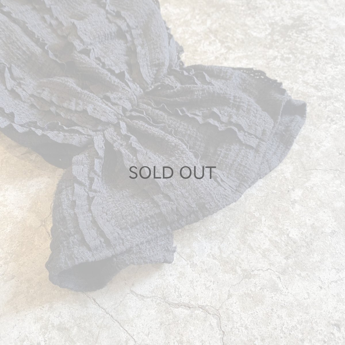 画像6: ALL OVER STRIPE FRILL RIBBON CARDIGAN / Ladies M (6)