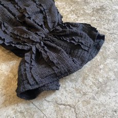 画像6: ALL OVER STRIPE FRILL RIBBON CARDIGAN / Ladies M (6)