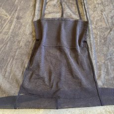 画像8: BLACK COLOR POCKET DESIGN SHEER VEST / Ladies M (8)