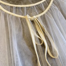 画像5: TIERED DESIGN TULLE LONG CARDIGAN ONE PIECE / Ladies M~L (5)