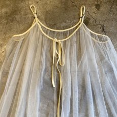 画像4: TIERED DESIGN TULLE LONG CARDIGAN ONE PIECE / Ladies M~L (4)