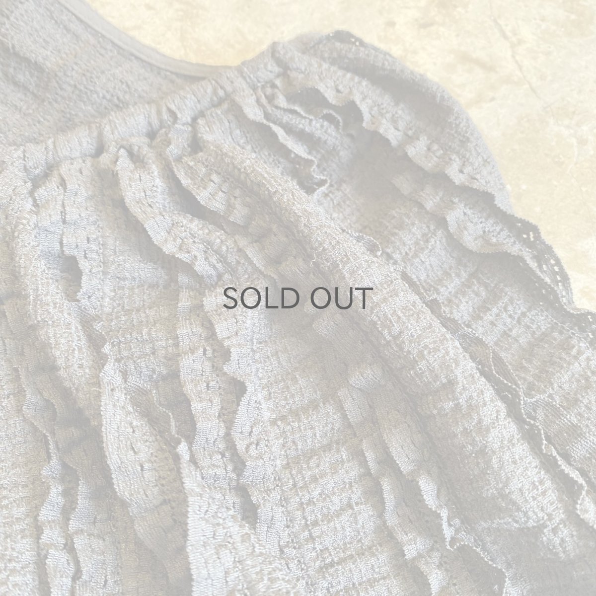 画像8: ALL OVER STRIPE FRILL RIBBON CARDIGAN / Ladies M (8)