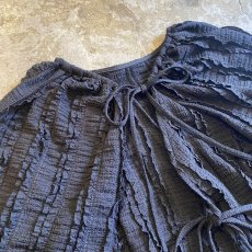 画像3: ALL OVER STRIPE FRILL RIBBON CARDIGAN / Ladies M (3)