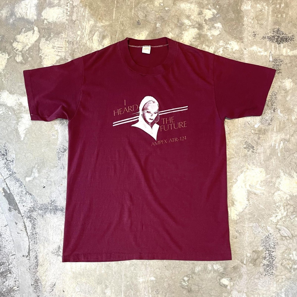 画像1: 80's "I HERED THE FUTURE" PRINTED S/S TEE / Mens XL(L) (1)