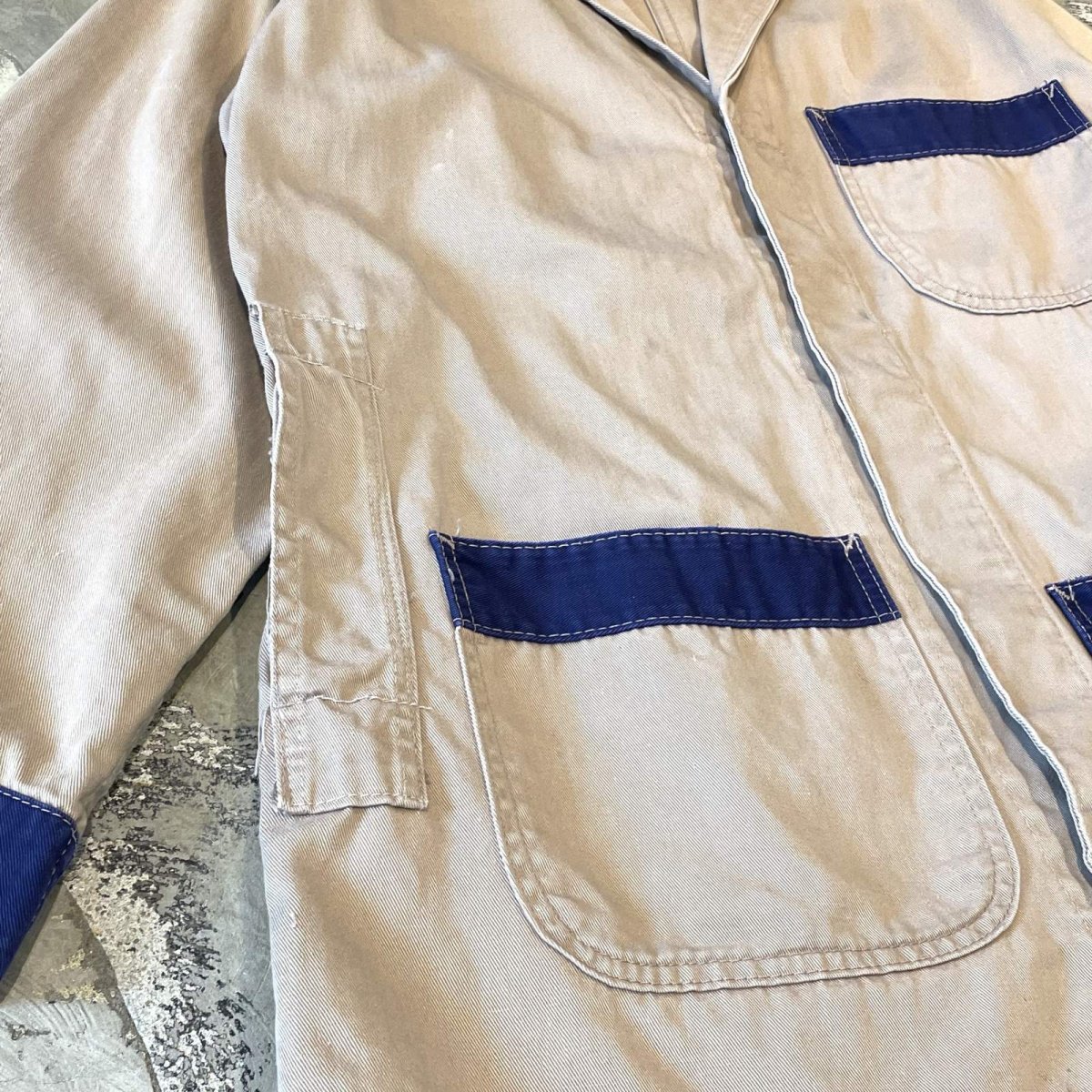 画像5: OLD BICOLOR MULTI POCKET WORK JACKET / Mens S(L) (5)