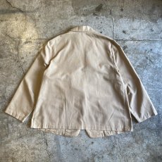 画像2: BEIGE COLOR OVER SIZE TAILORED JACKET / Ladies L / MADE IN USA (2)