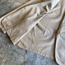 画像7: BEIGE COLOR OVER SIZE TAILORED JACKET / Ladies L / MADE IN USA (7)