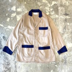 画像1: OLD BICOLOR MULTI POCKET WORK JACKET / Mens S(L) (1)