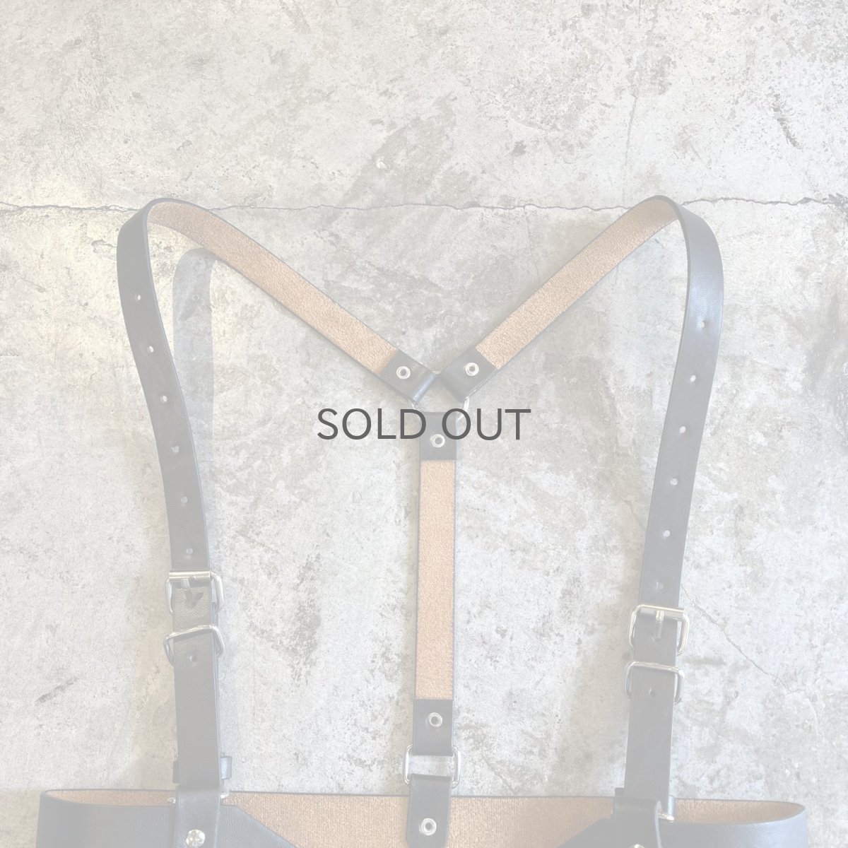 画像5: BLACK COLOR LEATHER DESIGN HARNESS / Ladies S~M (5)