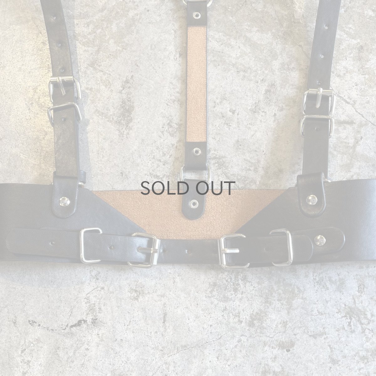 画像7: BLACK COLOR LEATHER DESIGN HARNESS / Ladies S~M (7)