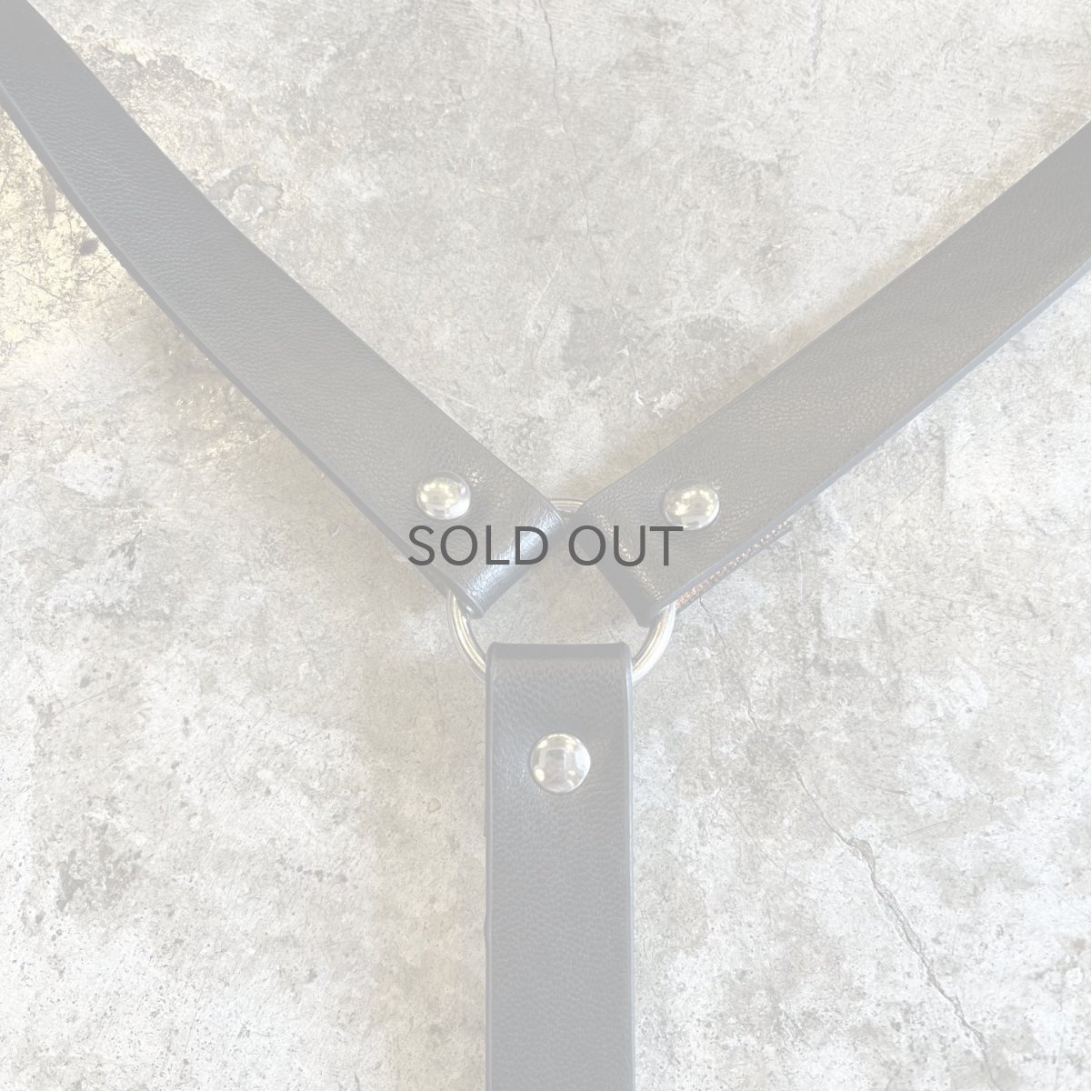 画像10: BLACK COLOR LEATHER DESIGN HARNESS / Ladies S~M (10)