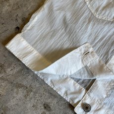 画像5: WHITE COLOR DOUBLE POCKET DESIGN SHEER JACKET / Ladies M (5)
