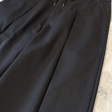 画像4: 【WONDERGROUND】FRONT SLIT DESIGN COCOON PANTS / BLACK / OS (4)