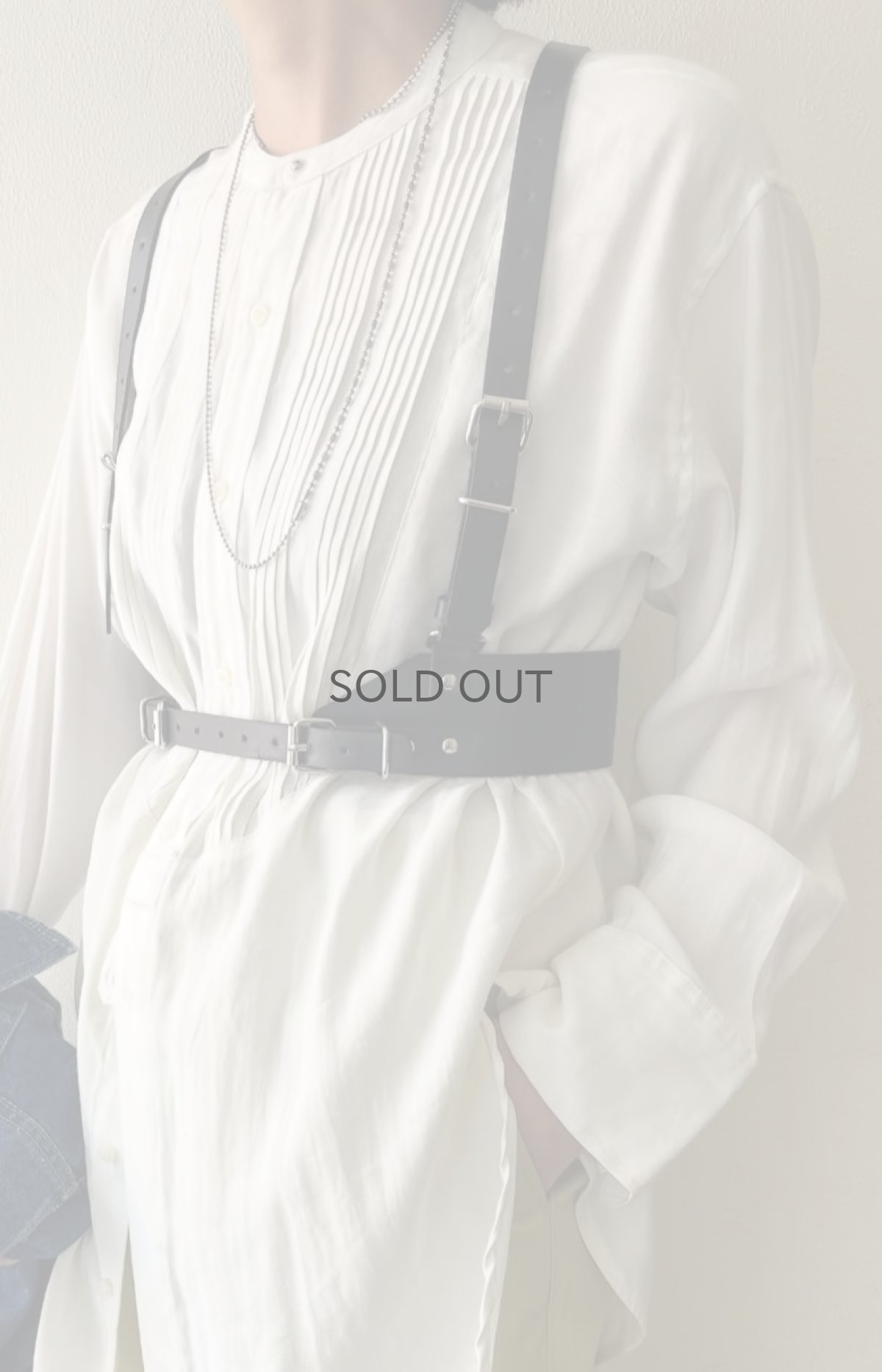 画像12: BLACK COLOR LEATHER DESIGN HARNESS / Ladies S~M (12)