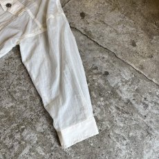 画像7: WHITE COLOR DOUBLE POCKET DESIGN SHEER JACKET / Ladies M (7)