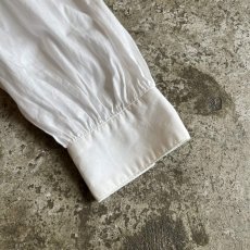 画像5: POINT FRILL DESIGN NO COLLAR L/S BLOUSE / Ladies M (5)