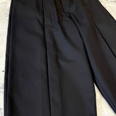 画像5: 【WONDERGROUND】FRONT SLIT DESIGN COCOON PANTS / BLACK / OS (5)