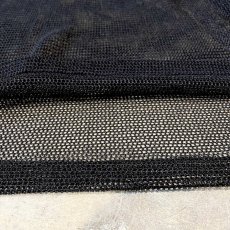 画像8: BLACK COLOR DESIGN MESH L/S SHIRT / Mens L (8)