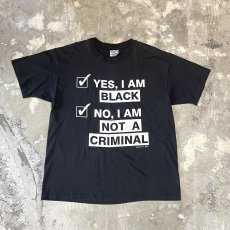 画像1: 80's FRONT MESSAGE PRINTED S/S TEE / Mens XL / MADE IN USA (1)