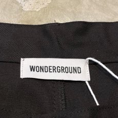 画像10: 【WONDERGROUND】FRONT SLIT DESIGN COCOON PANTS / BLACK / OS (10)