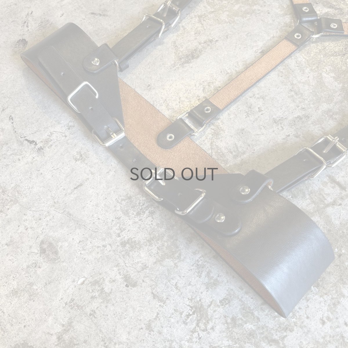 画像4: BLACK COLOR LEATHER DESIGN HARNESS / Ladies S~M (4)