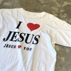 画像4: OLD "I LOVE JESUS" PRINTED S/S TEE / Mens XL (4)