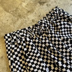 画像9: CHECKRS FLAG ALL OVER PATTERN DESIGN ALINE FLARE SKIRT / W25~W30 (9)