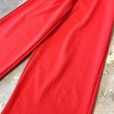 画像6: RED COLOR STRAIGHT SILHOUETTE SWEAT PANTS / ~34 (6)