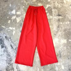 画像1: RED COLOR STRAIGHT SILHOUETTE SWEAT PANTS / ~34 (1)