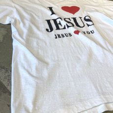 画像5: OLD "I LOVE JESUS" PRINTED S/S TEE / Mens XL (5)