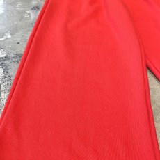 画像7: RED COLOR STRAIGHT SILHOUETTE SWEAT PANTS / ~34 (7)
