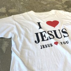 画像3: OLD "I LOVE JESUS" PRINTED S/S TEE / Mens XL (3)