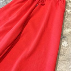 画像4: RED COLOR STRAIGHT SILHOUETTE SWEAT PANTS / ~34 (4)