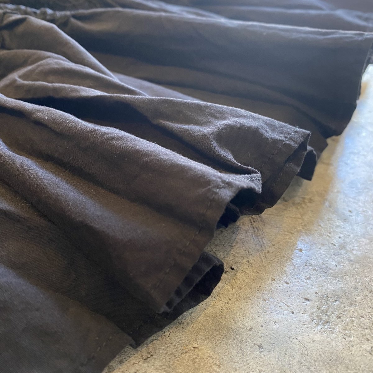 画像10: BLACK COLOR DESIGN TIERED LACE FLARE SKIRT / W25~W29 (10)