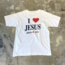 画像1: OLD "I LOVE JESUS" PRINTED S/S TEE / Mens XL (1)