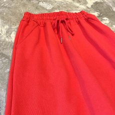 画像3: RED COLOR STRAIGHT SILHOUETTE SWEAT PANTS / ~34 (3)