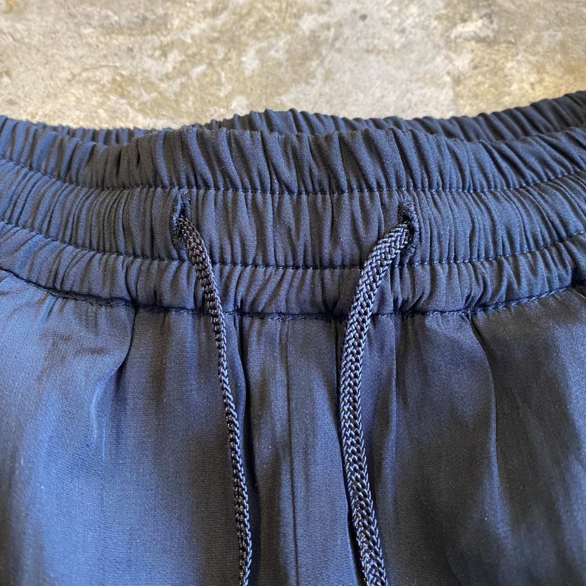 画像8: BLACK COLOR LUSTER DESIGN WIDE PANTS / FREE~W34 (8)