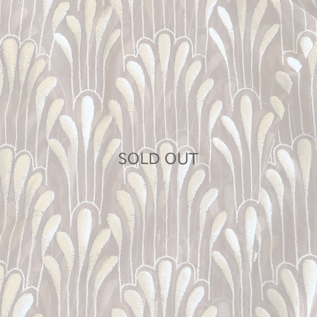 画像10: ALL OVER EMBROIDERY PATTERN SHEER SHORT DESIGN JACKET / Ladies M (10)