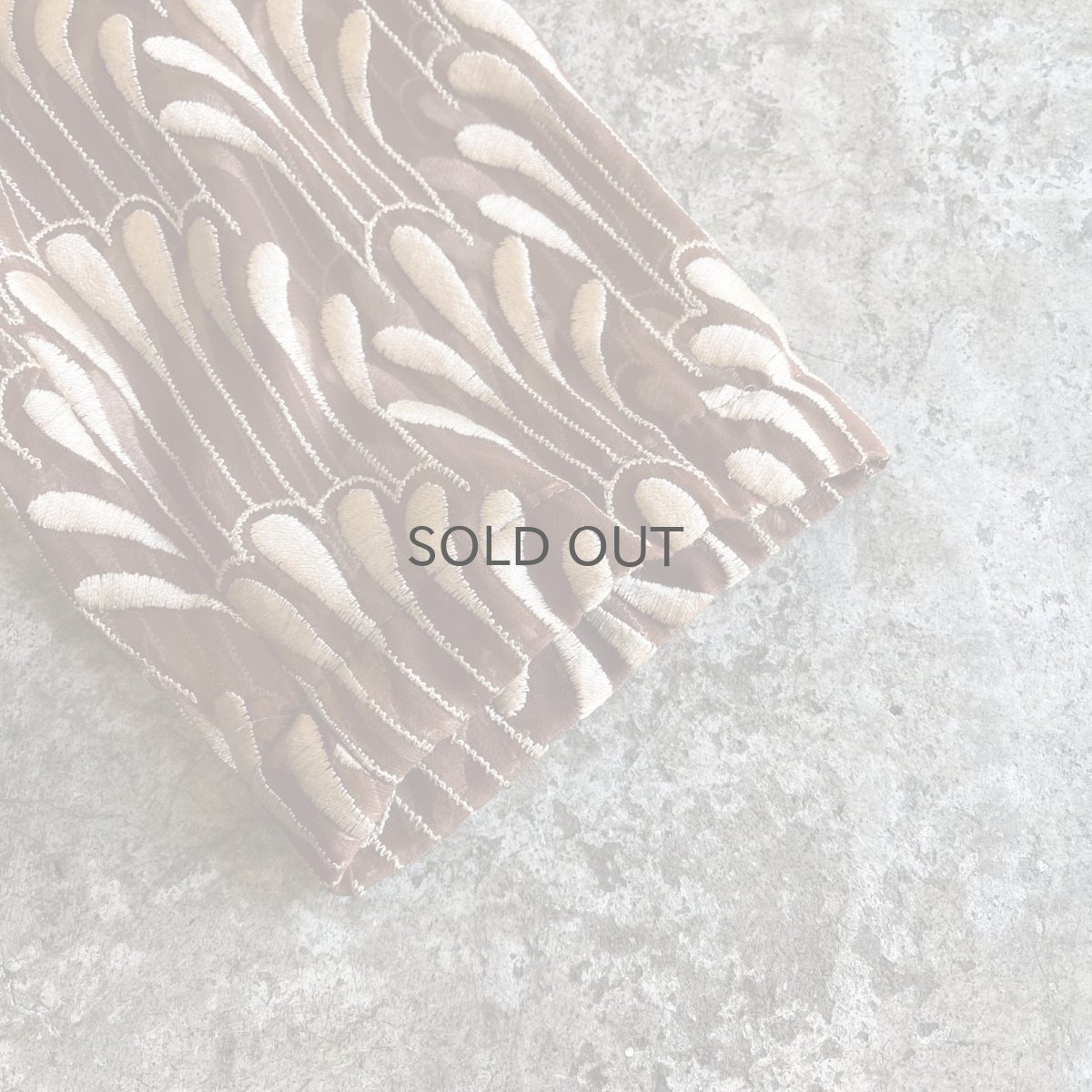 画像6: ALL OVER EMBROIDERY PATTERN SHEER SHORT DESIGN JACKET / Ladies M (6)