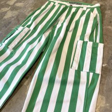 画像4: ALL OVER STRIPE PATTERN COTTON PANTS / W30 (4)