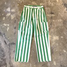 画像1: ALL OVER STRIPE PATTERN COTTON PANTS / W30 (1)