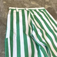 画像9: ALL OVER STRIPE PATTERN COTTON PANTS / W30 (9)